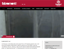 Tablet Screenshot of fabromont.ch